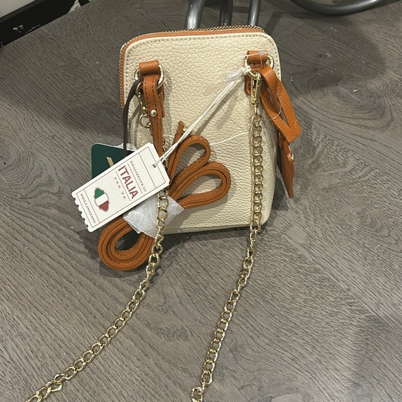 NWT Valentina Leather Crossbody Shoulder BAG/Phone Case Purse - Picture 2 of 13